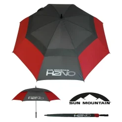 Sun Mountain Golf Sun Mountain H2NO Umbrella - Red/Grey