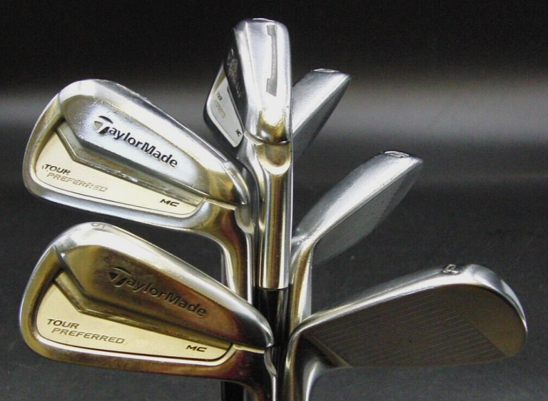 Set Of 6 X TaylorMade Tour Preferred MC Irons 5-PW Regular Steel Shafts 3 Set Of 6 X TaylorMade Tour Preferred MC Irons 5-PW Regular Steel Shafts