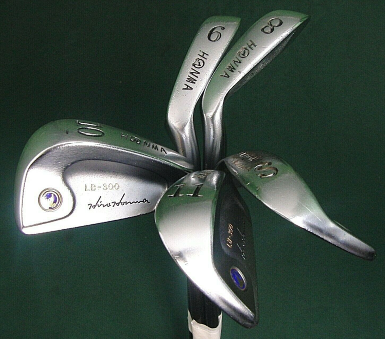 Set Of 5 X Honma LB-300 Irons 8-SW Stiff Graphite Shafts SAPLIZE Grips 3 Set Of 5 X Honma LB-300 Irons 8-SW Stiff Graphite Shafts SAPLIZE Grips