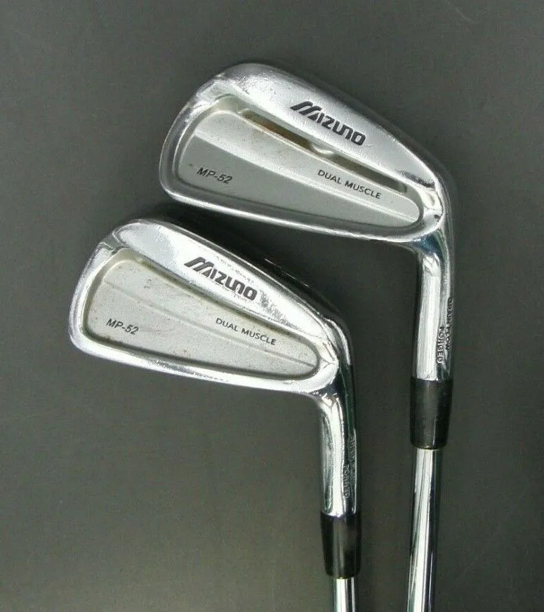 Set 2x Mizuno Dual Muscle MP52 Forged 5 & 6 Irons Regular Steel Shafts 4 Set 2x Mizuno Dual Muscle MP52 Forged 5 & 6 Irons Regular Steel Shafts - Image 2