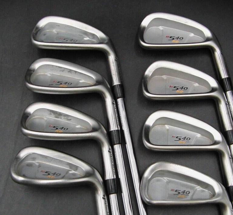 Set Of 8 X TaylorMade R540 XD Irons 3-PW Regular Steel Shafts Mixed Grips 4 Set Of 8 X TaylorMade R540 XD Irons 3-PW Regular Steel Shafts Mixed Grips - Image 2