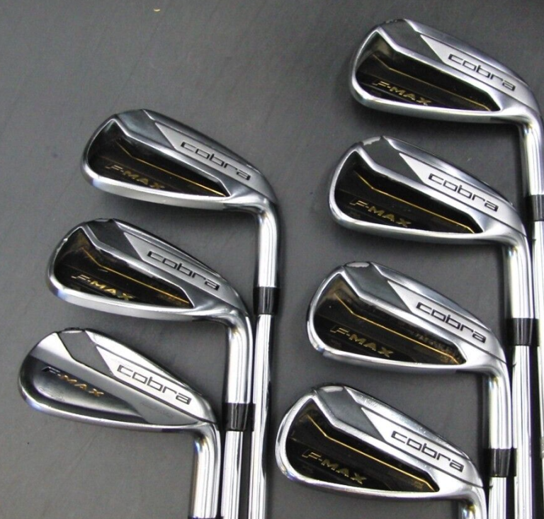 Set Of 7 X Cobra F-Max Draw Irons 5-SW Regular Steel Shafts Golf Pride Grips 4 Set Of 7 X Cobra F-Max Draw Irons 5-SW Regular Steel Shafts Golf Pride Grips - Image 2