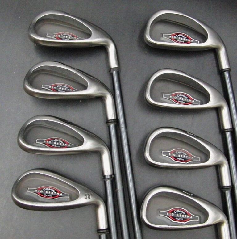 Set Of 8 X Callaway Big Bertha Irons 4-PW Regular Graphite Shafts Callaway Grips 4 Set Of 8 X Callaway Big Bertha Irons 4-PW Regular Graphite Shafts Callaway Grips - Image 2