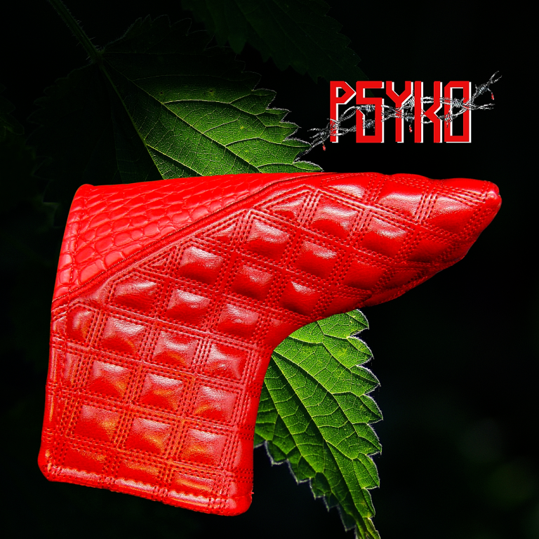 Luxury PSYKO GOLF Snake Skin & Quilted Embroidered PU Leather Putter Head Cover 7 Luxury PSYKO GOLF Snake Skin & Quilted Embroidered PU Leather Putter Head Cover - Image 5