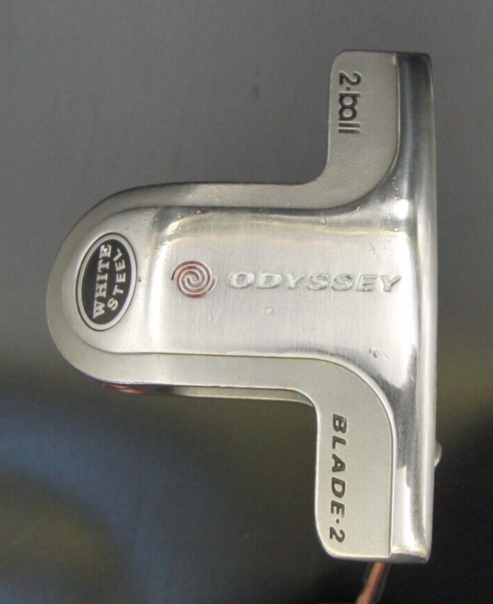 Odyssey White Steel 2-Ball Blade-2 Putter 88cm Length Steel Shaft Iguana Grip 10 Odyssey White Steel 2-Ball Blade-2 Putter 88cm Length Steel Shaft Iguana Grip - Image 8