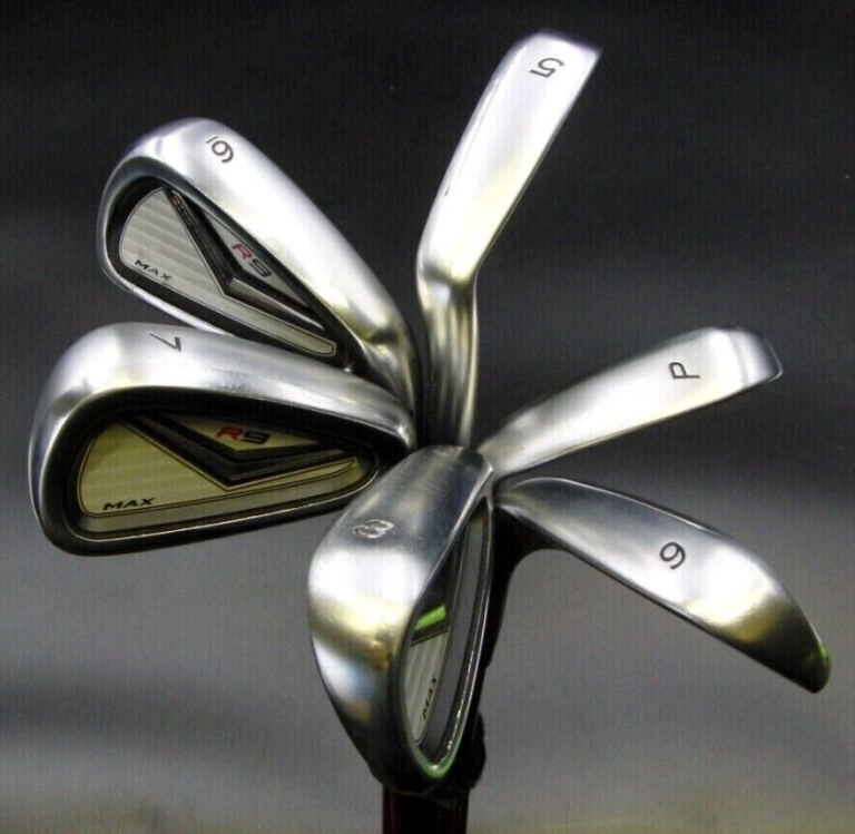Set Of 6 X TaylorMade R9 Max Irons 5-PW Regular Graphite Shafts Taylormade Grips 3 Set Of 6 X TaylorMade R9 Max Irons 5-PW Regular Graphite Shafts Taylormade Grips