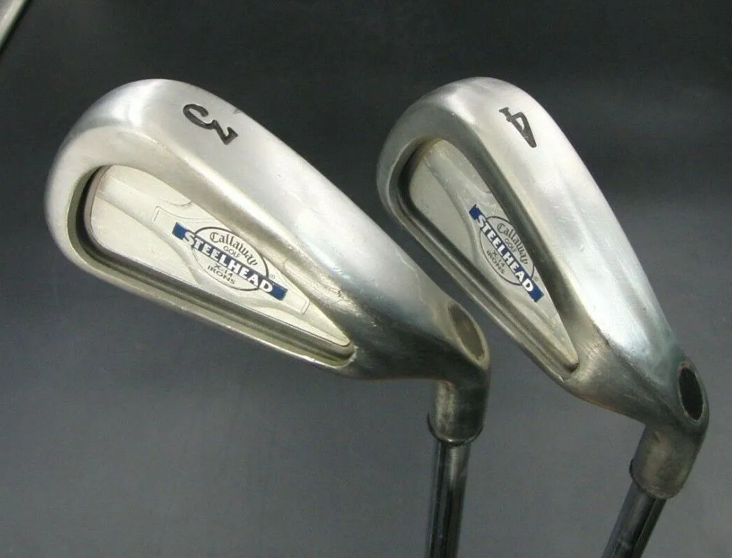 Set 2 X Callaway STEELHEAD X14 3 & 4 Irons Regular Steel Shafts 3 Set 2 X Callaway STEELHEAD X14 3 & 4 Irons Regular Steel Shafts