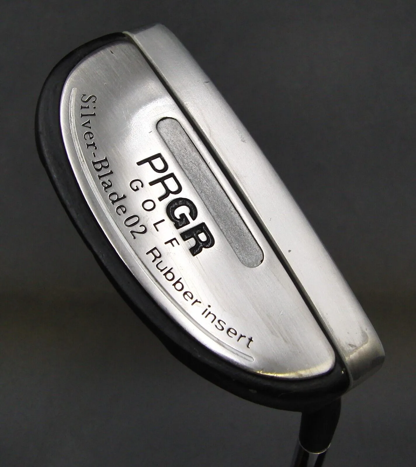 Japanese PRGR Golf Silver-Blade 02 Rubber Insert Putter 87.5cm Steel Shaft 3 Japanese PRGR Golf Silver-Blade 02 Rubber Insert Putter 87.5cm Steel Shaft