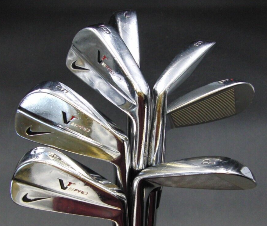 Set Of 7 X Nike VRII Pro Irons 4-PW Regular Steel Shafts Golf Pride Grips 3 Set Of 7 X Nike VRII Pro Irons 4-PW Regular Steel Shafts Golf Pride Grips