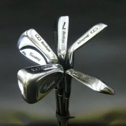 Vintage Half Set Of 5 X MacGregor Tourney Irons 6-10 Regular Steel Shafts