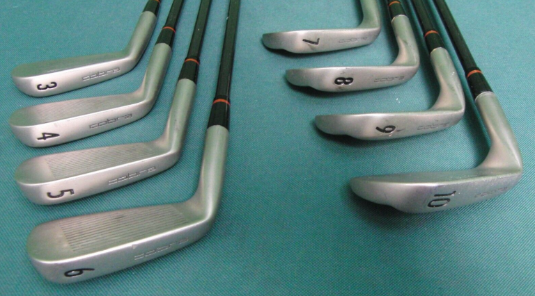 Vintage Set Of 8 X Cobra King C-J SPECIAL 001 Irons 3-10 Regular Graphite 5 Vintage Set Of 8 X Cobra King C-J SPECIAL 001 Irons 3-10 Regular Graphite - Image 3