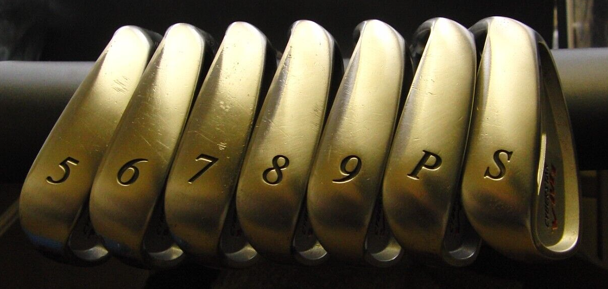 Set Of 7 X Yonex Cyberstar VM1 Irons 5-SW Regular Steel Shafts Yonex Grips 5 Set Of 7 X Yonex Cyberstar VM1 Irons 5-SW Regular Steel Shafts Yonex Grips - Image 3