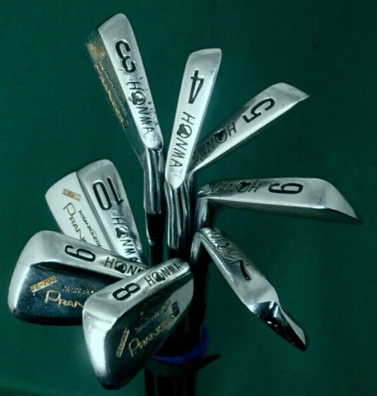 Set Of 8 X Honma FE-700 Prancer Irons 3-10 Regular Steel Shafts Honma Grips 3 Set Of 8 X Honma FE-700 Prancer Irons 3-10 Regular Steel Shafts Honma Grips