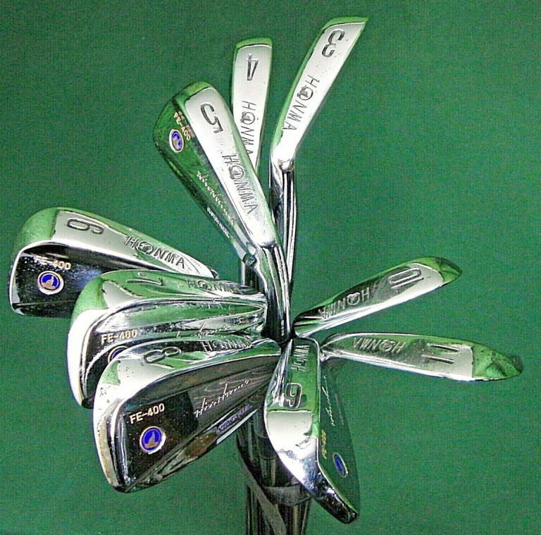 Set Of 9 X Honma FE-400 Irons 3-11 Regular Steel Shafts Honma Grips 3 Set Of 9 X Honma FE-400 Irons 3-11 Regular Steel Shafts Honma Grips