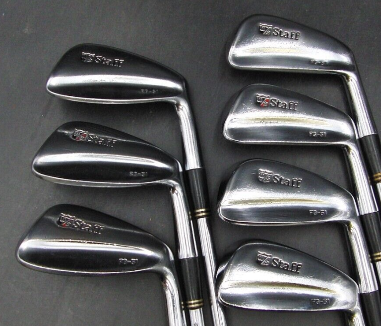 Set Of 7 X Wilson Staff FG-51 Irons 4-PW Regular Steel Shafts Mixed Grips 4 Set Of 7 X Wilson Staff FG-51 Irons 4-PW Regular Steel Shafts Mixed Grips - Image 2