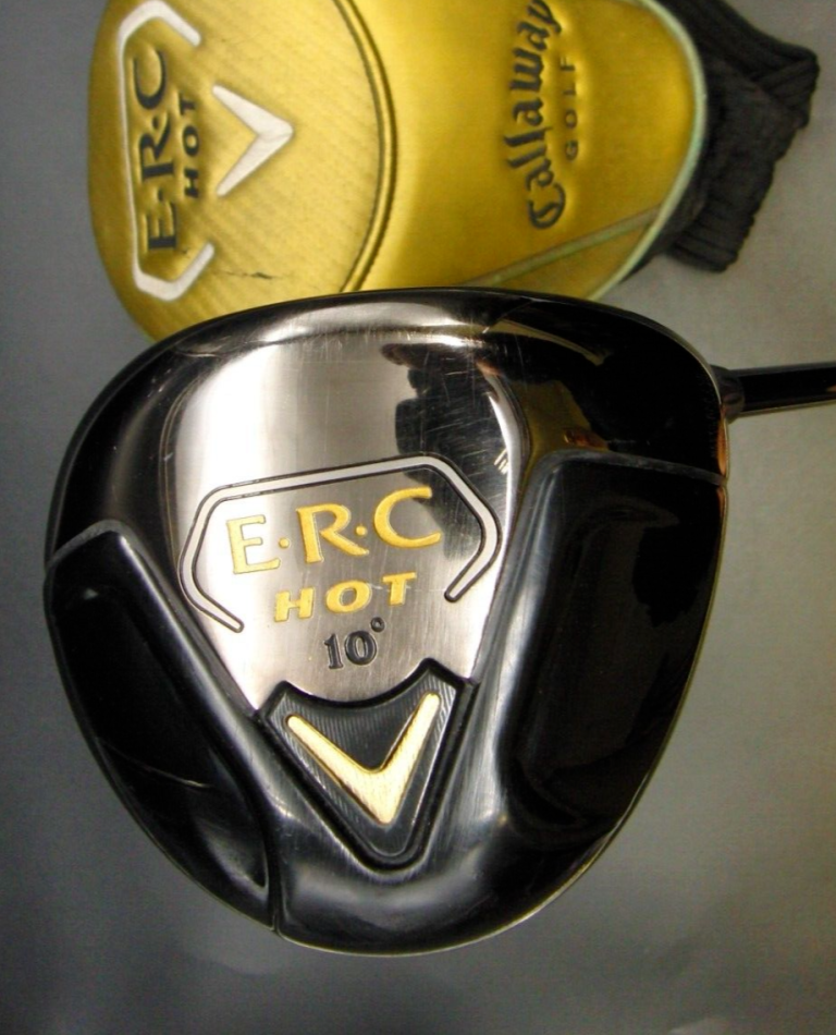Callaway E.R.C Hot Fusion 10° Driver Stiff Graphite Shaft E.R.C Grip & H/Cover 3 Callaway E.R.C Hot Fusion 10° Driver Stiff Graphite Shaft E.R.C Grip & H/Cover