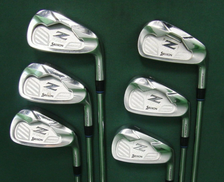 Set Of 6 X Srixon Z STAR Forged Irons 5-PW Stiff Steel Shafts SRIXON Grips 3 Set Of 6 X Srixon Z STAR Forged Irons 5-PW Stiff Steel Shafts SRIXON Grips