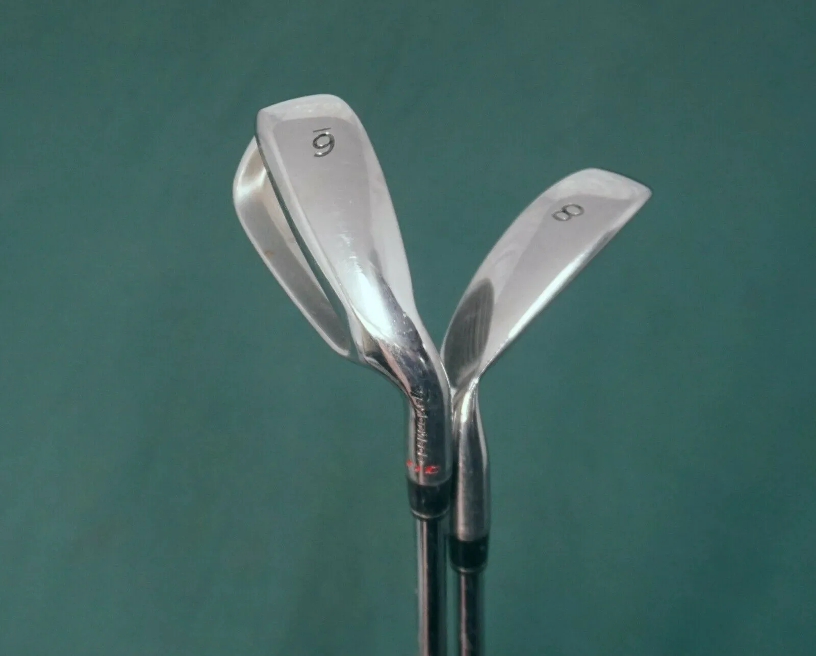 Set Of 2 X TaylorMade RAC 6 & 8 Irons Uniflex Steel Shafts TaylorMade Grips 4 Set Of 2 X TaylorMade RAC 6 & 8 Irons Uniflex Steel Shafts TaylorMade Grips - Image 2