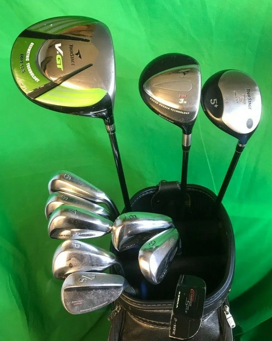 Bridgestone, Zebra Set Of BridgeStone TS-211 5-P/S (7 Irons) Tour Stage V-GT Driver & Woods Putter 3 Bridgestone, Zebra Set Of BridgeStone TS-211 5-P/S (7 Irons) Tour Stage V-GT Driver & Woods Putter