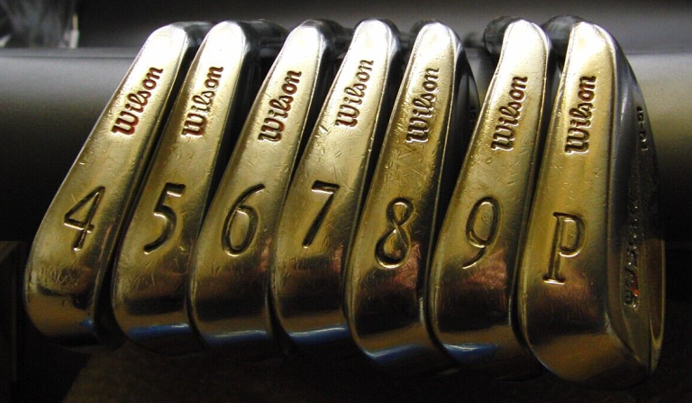 Set Of 7 X Wilson Staff FG-51 Irons 4-PW Regular Steel Shafts Mixed Grips 6 Set Of 7 X Wilson Staff FG-51 Irons 4-PW Regular Steel Shafts Mixed Grips - Image 4