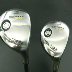 Set Of 2 Japanese PRGR ZOOM 320 CX 3 & 4 Hybrid Senior Graphite Shafts