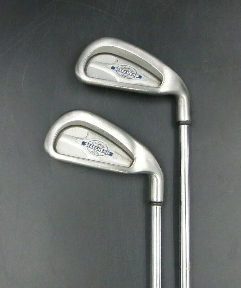 Set 2 X Callaway STEELHEAD X14 3 & 4 Irons Regular Steel Shafts 5 Set 2 X Callaway STEELHEAD X14 3 & 4 Irons Regular Steel Shafts - Image 3