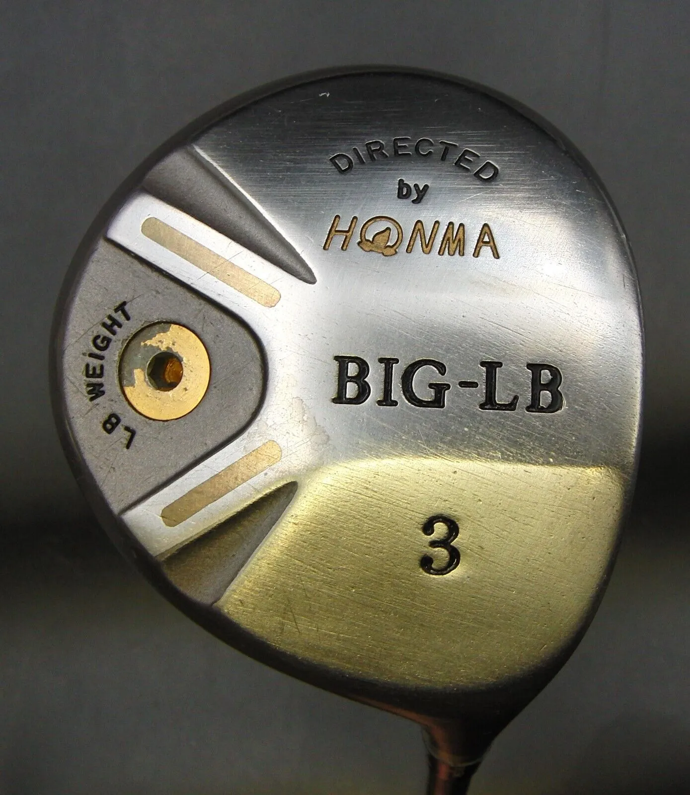 Honma Hiro Honma BIG-LB 3 Wood Stiff Graphite Shaft Hiro Honma BIG-LB Grip 3 Honma Hiro Honma BIG-LB 3 Wood Stiff Graphite Shaft Hiro Honma BIG-LB Grip