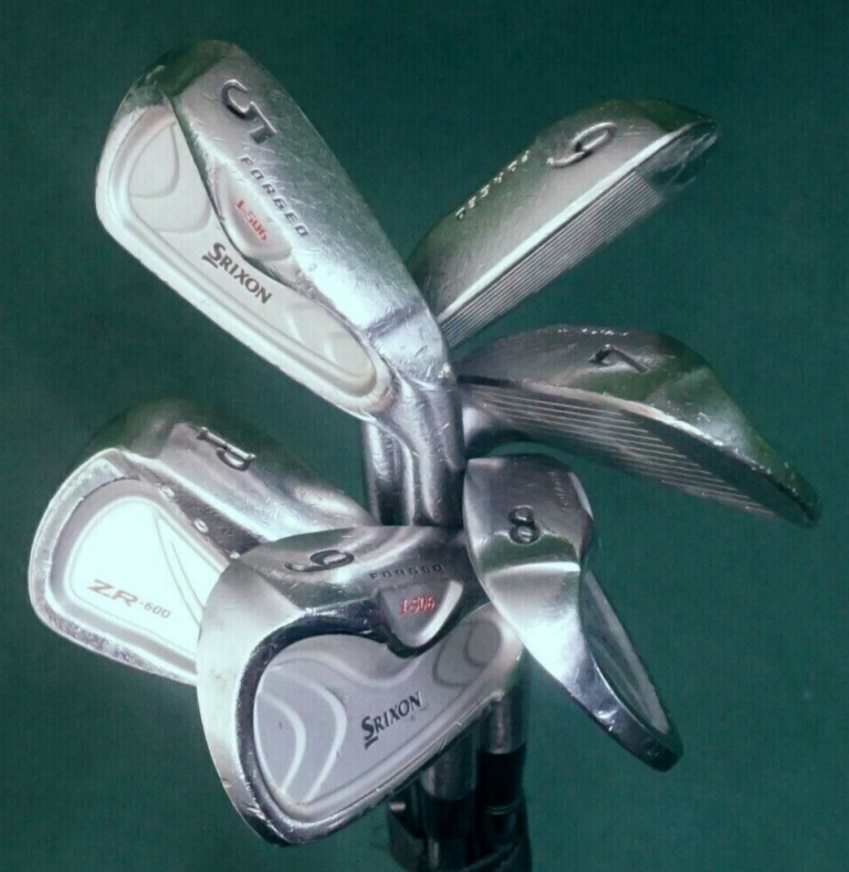 Set Of 6 X Srixon I-506 Forged / ZR-600 Combo Irons 5-PW Regular Steel Shafts 3 Set Of 6 X Srixon I-506 Forged / ZR-600 Combo Irons 5-PW Regular Steel Shafts