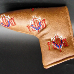 Luxury PSYKO GOLF Embroidered Genuine Leather Putter Head Cover -Clubs Sales Shop 32 4b70df4e 8a79 404a 9622 d8d18cf68d13