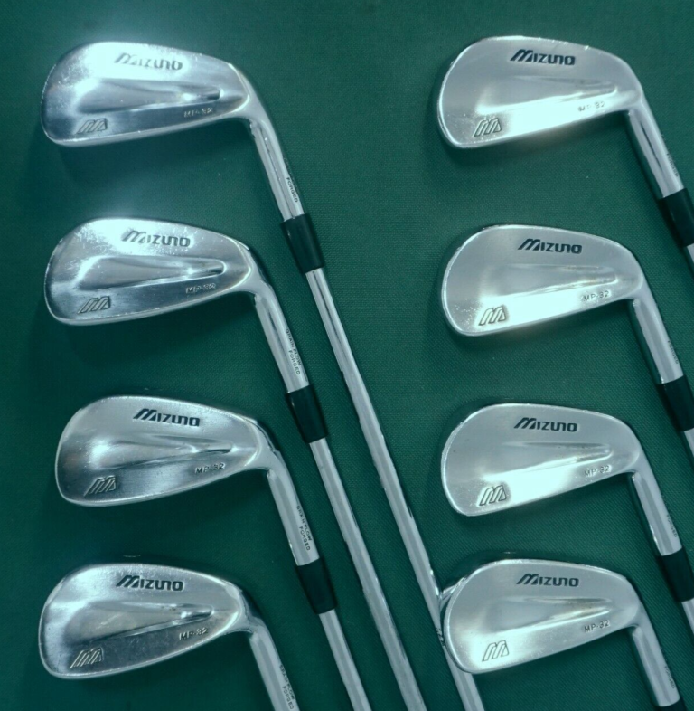 Set Of 8 X Mizuno MP32 GF Forged Irons 3-PW Stiff Steel Shafts Mixed Grips 4 Set Of 8 X Mizuno MP32 GF Forged Irons 3-PW Stiff Steel Shafts Mixed Grips - Image 2