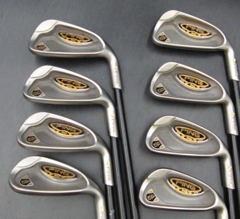 Set Of 8 Ping 50th Anniversary G10 Yellow Dot Irons 4-SW Regular Graphite Shafts 5 Set Of 8 Ping 50th Anniversary G10 Yellow Dot Irons 4-SW Regular Graphite Shafts - Image 3