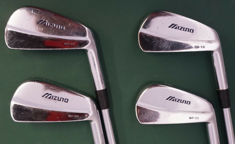 Set Of 4 X Mizuno MP33 Grain Flow Forged Irons 3-6 Stiff Steel Shafts 4 Set Of 4 X Mizuno MP33 Grain Flow Forged Irons 3-6 Stiff Steel Shafts - Image 2