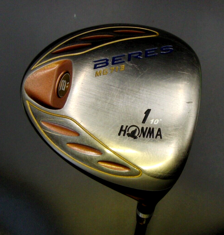 Honma Beres MG713 10º Driver Stiff Graphite Shaft Golf Pride Grip 2 Honma Beres MG713 10º Driver Stiff Graphite Shaft Golf Pride Grip