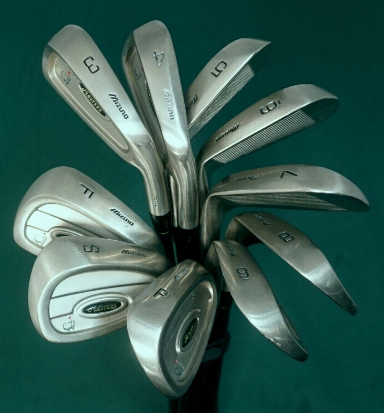 Set Of 10 X Mizuno Masters Forged Irons 3-SW + F Wedge Regular Graphite Shafts 3 Set Of 10 X Mizuno Masters Forged Irons 3-SW + F Wedge Regular Graphite Shafts