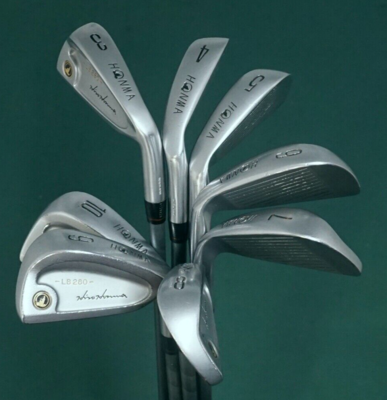 Set Of 8 X Honma LB280 Irons 3-10 Regular Titanium Carbon Shafts 3 Set Of 8 X Honma LB280 Irons 3-10 Regular Titanium Carbon Shafts