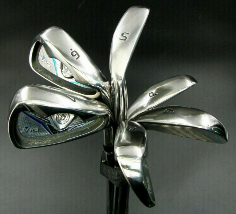 Set 6 X Bridgestone TourStage ViQ Irons 5-PW Stiff Steel Shafts 3 Set 6 X Bridgestone TourStage ViQ Irons 5-PW Stiff Steel Shafts