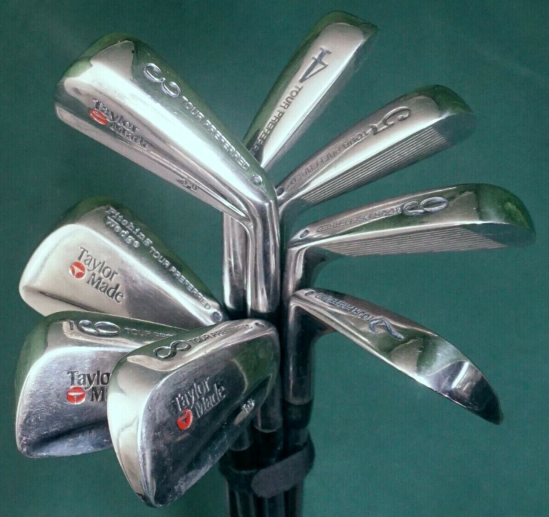 Set Of 8 X TaylorMade T-D Tour Preferred Irons 3-PW Regular Steel Shafts 3 Set Of 8 X TaylorMade T-D Tour Preferred Irons 3-PW Regular Steel Shafts