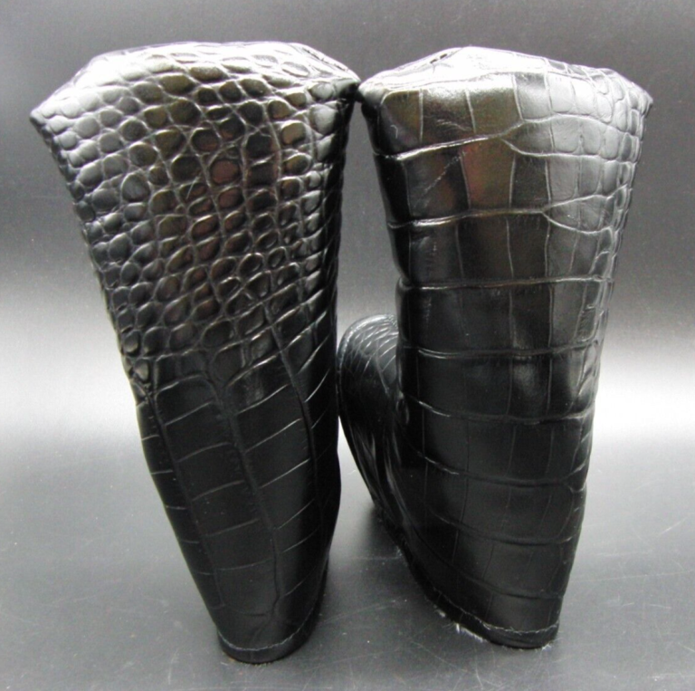 Luxury PSYKO GOLF Croc Genuine Leather Putter Embossed Logo Head Cover 7 Luxury PSYKO GOLF Croc Genuine Leather Putter Embossed Logo Head Cover - Image 5