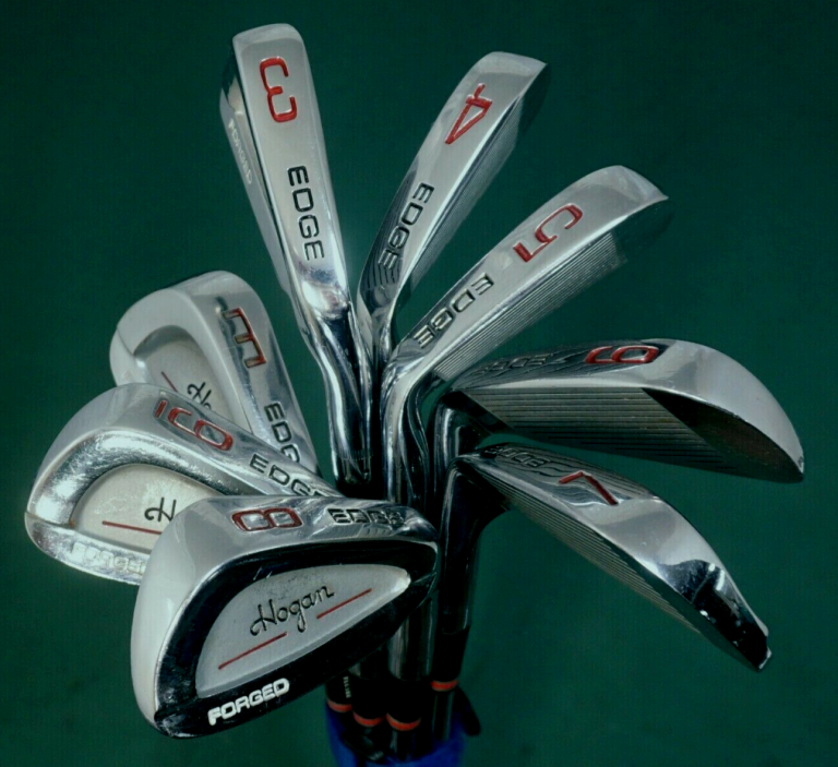 Set 8 X Ben Hogan Edge Forged Irons 3-PW Regular Steel Shafts Mixed Grips 3 Set 8 X Ben Hogan Edge Forged Irons 3-PW Regular Steel Shafts Mixed Grips