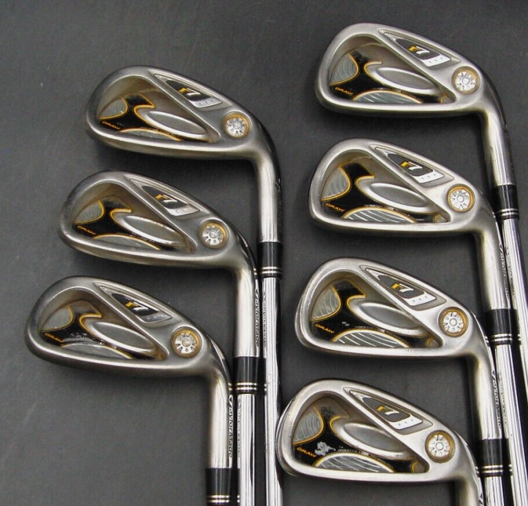 Set Of 7 X TaylorMade R7 Draw Irons 4-PW Regular Steel Shafts TaylorMade Grips 4 Set Of 7 X TaylorMade R7 Draw Irons 4-PW Regular Steel Shafts TaylorMade Grips - Image 2