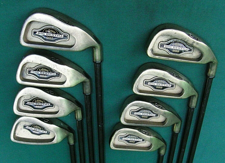 Set 8 X Callaway Big Bertha GOLD Irons 3-PW FIRM Graphite Shafts 4 Set 8 X Callaway Big Bertha GOLD Irons 3-PW FIRM Graphite Shafts - Image 2