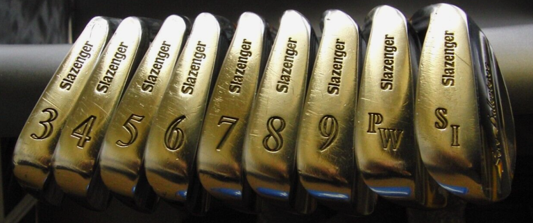 Set Of 9 X Slazenger Seve Ballesteros USA Irons 3-SW Regular Steel Shafts 6 Set Of 9 X Slazenger Seve Ballesteros USA Irons 3-SW Regular Steel Shafts - Image 4