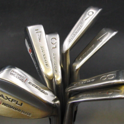 Set Of 7 X Dunlop MaxFli Australian Blade Irons 4-PW Regular Steel Shafts