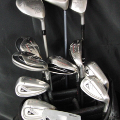Adams/Callaway/Wilson/XXIO Set Adams Idea A2 OS Irons 4-SW Driver 3 & 5 Wood Putter + Bag