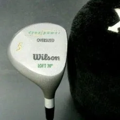 Vintage Wilson DYNAPOWER OVER SIZED 20° 5 Wood Regular Steel Shaft & Head Cover