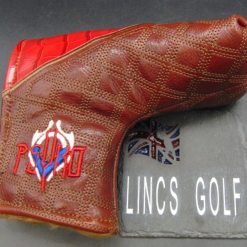 Luxury PSYKO GOLF Croc Quilted Embroidered Genuine Leather Putter Head Cover