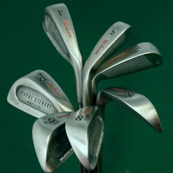 Vintage Set Of 7 X Wilson Payne Stewart Irons 4-PW Regular Steel Shafts