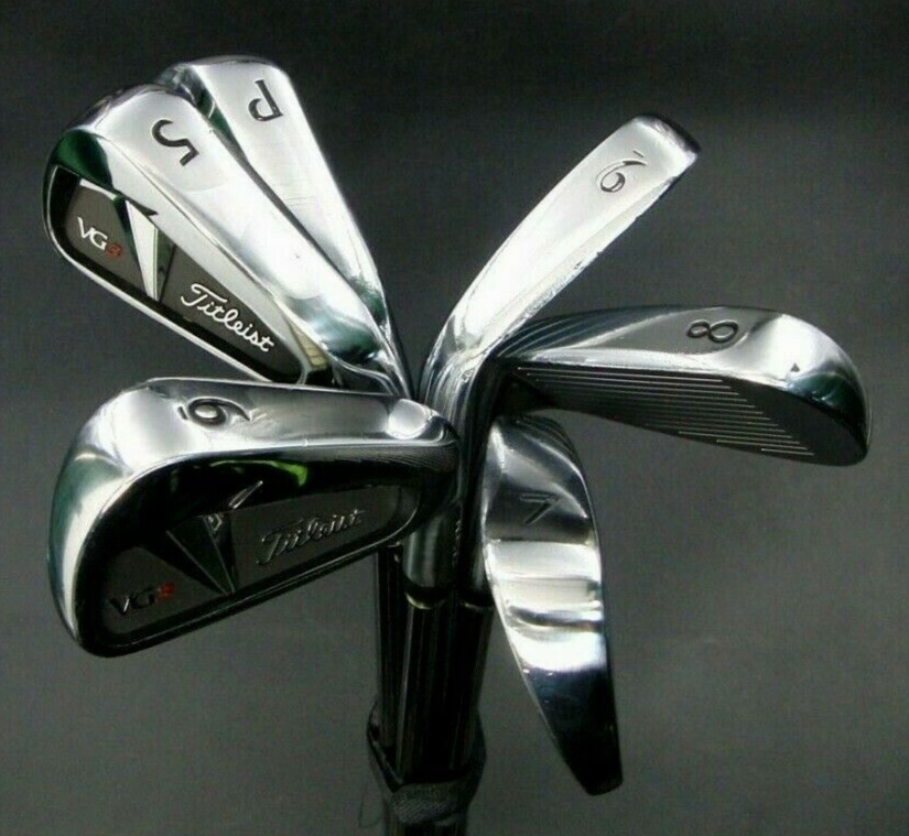 Set Of X Titleist VG3 Forged Irons 5-PW Regular Steel Shafts Golf Pride Grips 3 Set Of X Titleist VG3 Forged Irons 5-PW Regular Steel Shafts Golf Pride Grips
