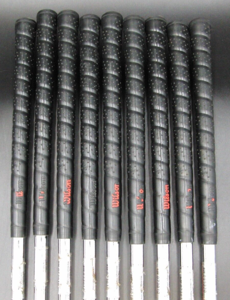 Set Of 9 X Wilson Staff FG-51 Irons 3-SW Stiff Steel Shafts Wilson Staff Grips 8 Set Of 9 X Wilson Staff FG-51 Irons 3-SW Stiff Steel Shafts Wilson Staff Grips - Image 6