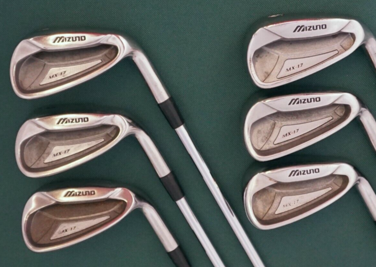 Set Of 6 X Mizuno MX17 Irons 6-SW Stiff Steel Shafts Mixed Grips 4 Set Of 6 X Mizuno MX17 Irons 6-SW Stiff Steel Shafts Mixed Grips - Image 2